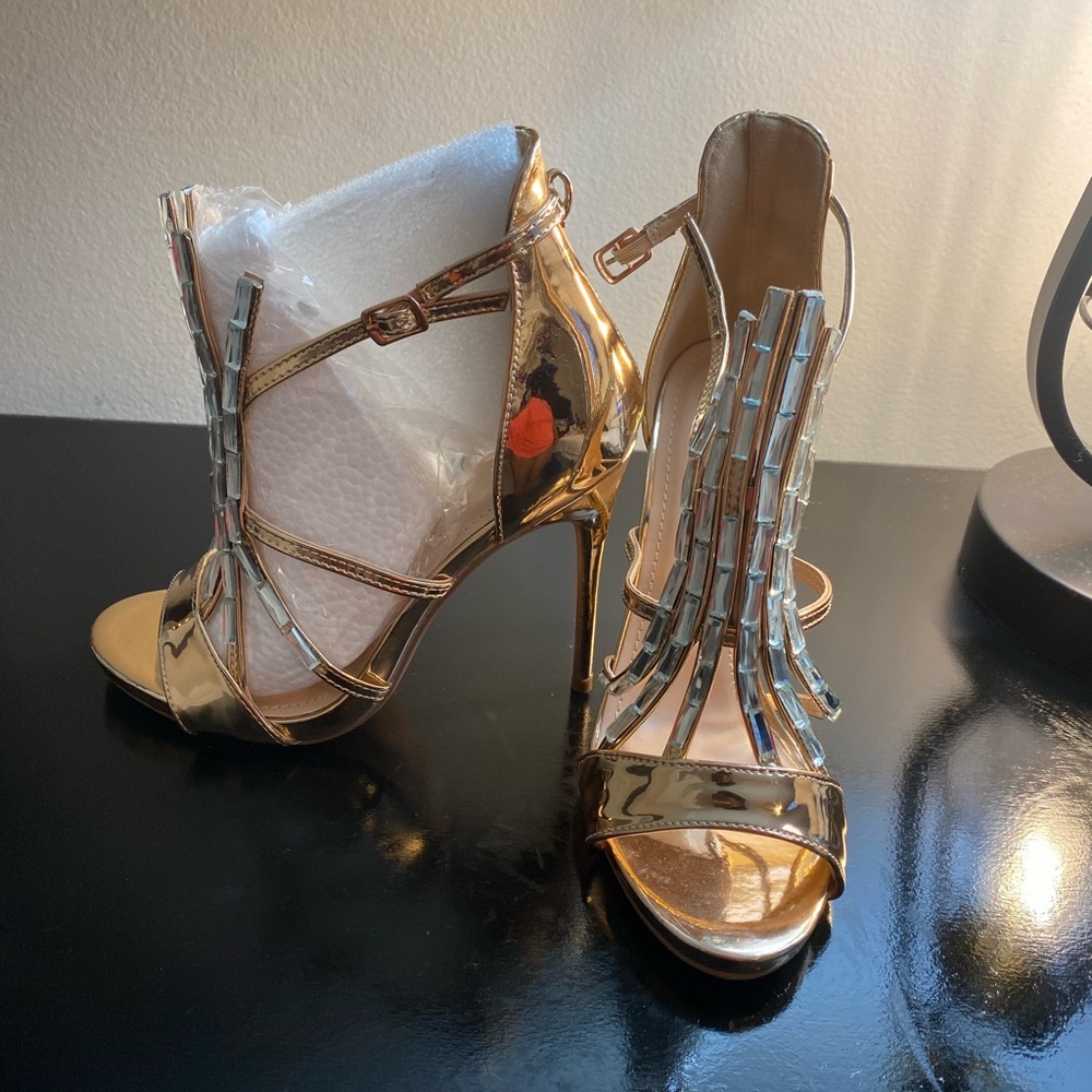 Gold heels